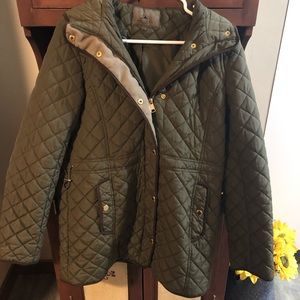 Olive green coat